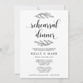 Rustic Wedding Rehearsal Dinner Uitnodiging (Voorkant)