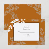 Rustic Wedding Response Kaart (Voorkant / Achterkant)