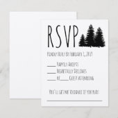 Rustic Wedding RSVP (Voorkant / Achterkant)