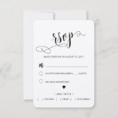 Rustic Wedding RSVP Kaart (Voorkant)