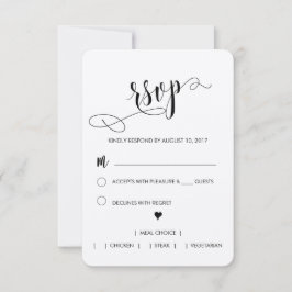 Rustic Wedding RSVP Kaart