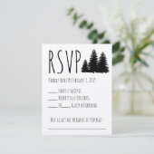 Rustic Wedding RSVP Kaartje (Staand voorkant)
