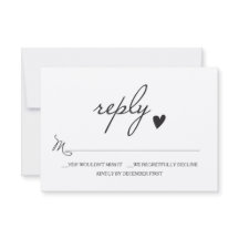 Rustic Wedding RSVP - Respons-kaart