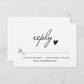 Rustic Wedding RSVP - Respons-kaart (Voorkant / Achterkant)