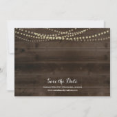 Rustic Wedding Save the Date Aankondiging (Achterkant)