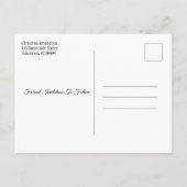 Rustic Wedding Save the Date Autumn Leaves Aankondigingskaart (Achterkant)