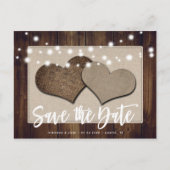 Rustic Wedding Save The Date Briefkaart (Voorkant)