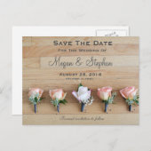 Rustic Wedding Save The Date Briefkaart (Voorkant / Achterkant)