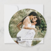 Rustic Wedding Save the date photoWood Grain Kaart (Achterkant)