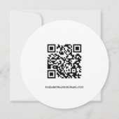 Rustic Wedding Save the date QR Code website Kaart (Achterkant)