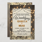 Rustic Wedding Save the Date Sjablonen met Herfst  (Voorkant / Achterkant)