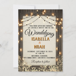 Rustic Wedding Save the Date Sjablonen met Herfst