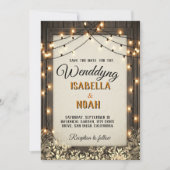 Rustic Wedding Save the Date Sjablonen met Herfst  (Voorkant)