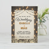Rustic Wedding Save the Date Sjablonen met Herfst  (Staand voorkant)