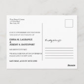 Rustic Wedding Save the new date Briefkaart (Achterkant)