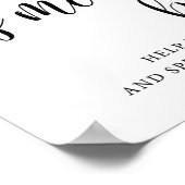 Rustic Wedding S'mores Bar Smore Love Sign Poster (Hoek)