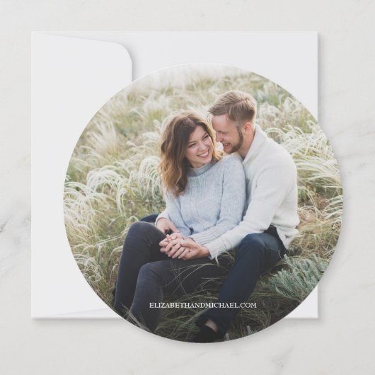 Rustic Wedding Sparen de Druk van de datumfoto Woo Kaart (Achterkant)