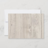 Rustic Wedding Sprigs Reception Kaart (Achterkant)