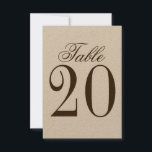 Rustic Wedding Table Number Kaart<br><div class="desc">Rustic Wedding Table Number Kaarten. Ook perfect voor vrijgezellenfeest,  verjaardagsfeest,  restaurants,  speciale feestjes en evenementen.</div>