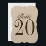Rustic Wedding Table Number Kaart<br><div class="desc">Rustic Wedding Table Number Kaarten. Ook perfect voor vrijgezellenfeest,  verjaardagsfeest,  restaurants,  speciale feestjes en evenementen.</div>