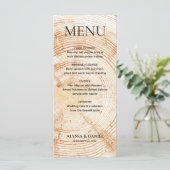 Rustic Wedding Tree Houdbaars Grain Menu (Staand voorkant)