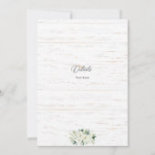 Rustic Wedding-uitnodiging Kaart (Achterkant)