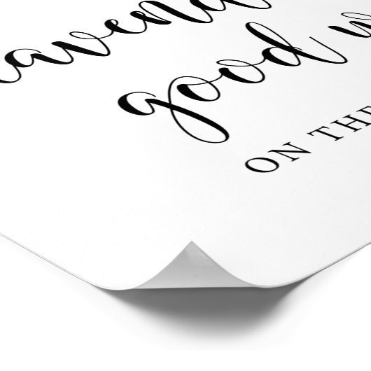 Rustic Wedding Verzenden van lavenderbericht Poster (Hoek)