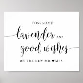 Rustic Wedding Verzenden van lavenderbericht Poster (Voorkant)