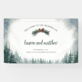 Rustic Wedding Welcome Banner Sign