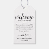 Rustic Wedding Welcome Favor Bags Gift Labels Cadeaulabel (Voorkant)
