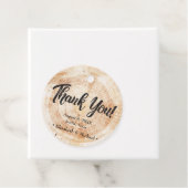 Rustic Wedding Wood Cut Bedankt Bedankjes Labels (In situ)