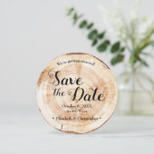 Rustic Wedding Wood Fotowebsite QR code Kaart (Staand voorkant)