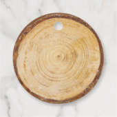 Rustic Wedding Wood Slice Hartelijk dank voor brui Bedankjes Labels (Achterkant)