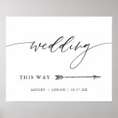 Rustic Wedding Zo gaat het recht in de richting Poster (Voorkant)