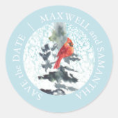 Rustic Wedkerst Ronde Sticker (Voorkant)