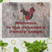 Rustic Welcome Pset Squirrel Theedoek (Gevouwen)