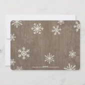 Rustic wenst kerstkaart voor feestdag (Achterkant)