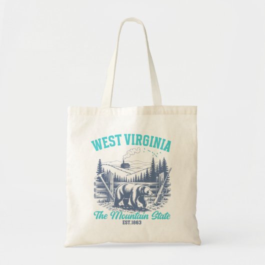 Rustic West Virginia Nature Scene Tote Bag (Voorkant)