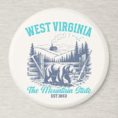 Rustic West Virginia Nature Scene with Bear Magneet