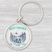 Rustic West Virginia Nature Scene with Bear Sleutelhanger