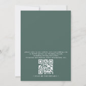 Rustic Western Barn Countryside QR Code Wedding Kaart (Achterkant)