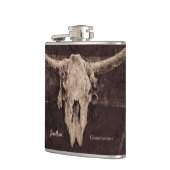 Rustic Western Bull Skull Wedding Country Texture Heupfles (Links)