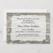 Rustic Western College Graduation Announcement  Kaart (Achterkant)
