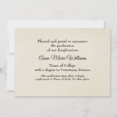 Rustic Western College Graduation Announcement  Kaart (Achterkant)