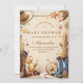 Rustic Western Cowboy Baby Shower Kaart (Voorkant)