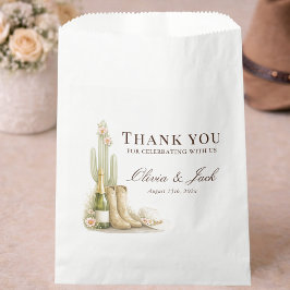 Rustic Western Cowboy Boots Baby Shower Thank You Bedankzakje