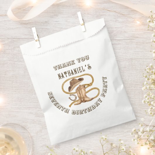 Rustic western cowboy you are wanted bedankzakje (Geknipt)