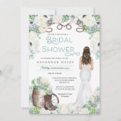 Rustic Western Cowgirl Boots Vrijgezellenfeest Kaart (Voorkant)