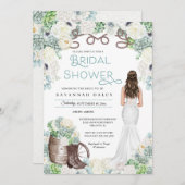 Rustic Western Cowgirl Boots Vrijgezellenfeest Kaart (Voorkant / Achterkant)