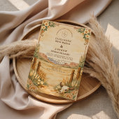 Rustic Western Desert Wedding Kaart